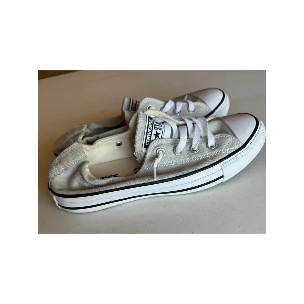 Converse Chuck Taylor Womens Slip On‎ Shoe Gray Size 9